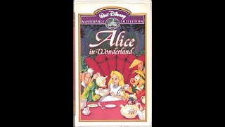Opening to Alice in Wonderland 1998 VHS