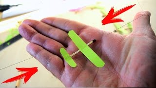 Сделай САМ / ЛЕТАЮЩИЙ САМОЛЕТ из СПИЧКИ