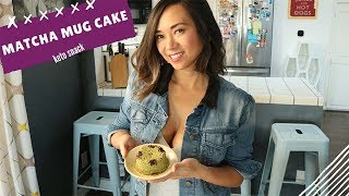 Keto Matcha Mug Cake | Easy Green Tea Microwave Cake