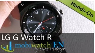 Video review LG G Watch R: round smartwatch with OLED display