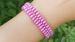 Beaded bracelet/diy bracelet/Easy bracelet/Рукоделие/Браслет из бисера @Natalee Alex DIY
