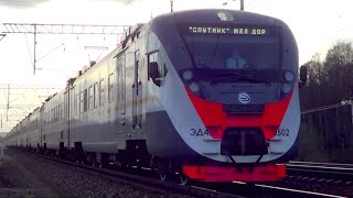 Электропоезд ЭД4М-0502 "Наше Подмосковье Спутник":-)))