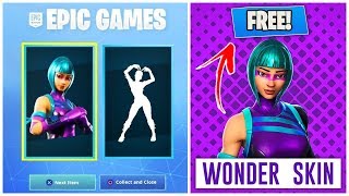 HOW TO GET THE WONDER SKIN FOR FREE IN FORTNITE | WONDER SKIN CODES FOR FREE WORKING METHOD!