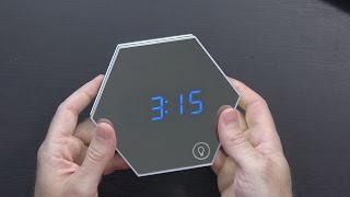 Mirror, Alarm Clock, and LED Nightlight in One from Accmor