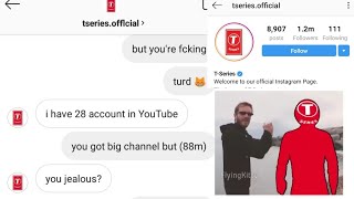 Bitch Lasagna 2 but its played on instagram ft T series | Pewdiepie troll t series