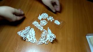 Бабочки из айсинга.Красивое украшение для торта и пирожных.