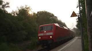 Deutsche Bahn IC fährt nach Karlsruhe Hbf durch Schwabsberg Bahnhof