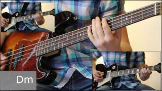 Как играть на бас гитаре Сказочная тайга - Агата Кристи  ( видеоурок Guitar riffs) + табы