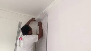 Diário da decoração ❤️ Aplicação do papel de parede  INOVE PAPÉIS DE PAREDE