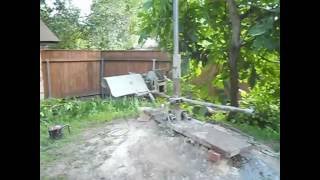 с.37.16 с.Красиловка ,Козелецкий район. Бурение скважины в погребе.