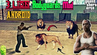 3 Lion Bodyguards Protection For Gta Sa Android |Vip Bodyguards Mod | Lion Mod| Yaduvanshi Technical