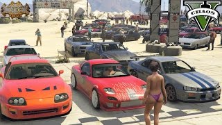 Fast and Furious Supra vs Skyline vs RX7 Race Wars GTA 5 Mods