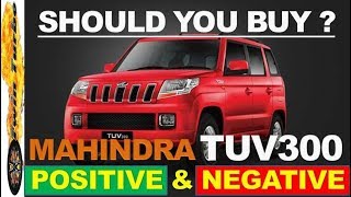 MAHINDRA TUV300 2018 | MAHINDRA TUV300 PROS AND CONS | 2018 MAHINDRA TUV300 | TUV 300