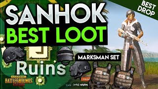 BEST LOOT & DROP LOCATION ON SANHOK - PUBG Mobile New Map Tips