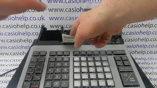 E114 Close The Receipt Platen Arm Error Message Casio SR-S500 / PCR-T540 / SR-S820