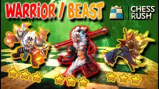 CHESS RUSH - 13 WIN STREAK with the EASIEST WARRIOR / BEAST COMBO!  | Mobile Games