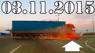 дтп Видео подборка происшествий  дтп и аварии за Ноябрь 2015 Car Crash Compilation