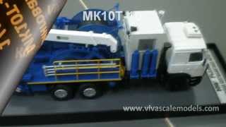 Модель колтюбинговой установки МК10Т масштаб 1/43