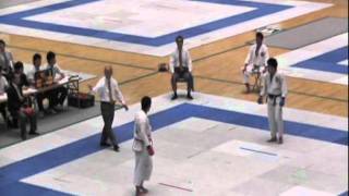 男子組手決勝　染谷（日大）vs宮本（近畿）