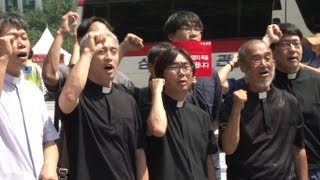 천주교 사제·수도자 5038인 "박근혜는 쌍용차 국정조사 약속 지켜라"