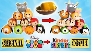 TSUM TSUM caseros con HUEVOS KINDER * MANUALIDADES Tsum Tsum