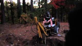 Bolens HT23 with Brantly Backhoe Operating