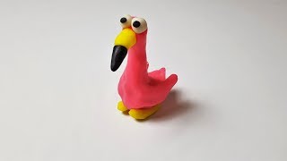 How to easily create a clay Flamingo
