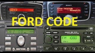 How to Decode FORD 6000CD-4000,5000,4500,3000 RESET LOCKED13 Unlock FORD V , M serial Radio Decode