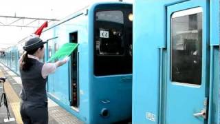京葉線201系、誉田駅での連結作業