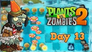Plants vs Zombies 2 | Frostbite Caves Day 13 | Walkthrough