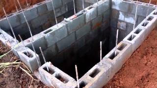 Handmade DIY low cost septic system
