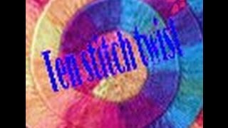Ten stitch twist tutorial.Плед на 10 петлях по кругу, мастер-класс