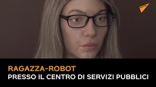 Ragazza-robot che manderà in pensione gli impiegati dei centri di servizi pubblici in Russia