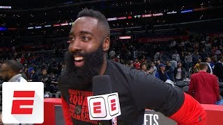 James Harden on that nasty Wesley Johnson crossover: That's 'been in my bag all year' | ESPN
