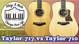 Taylor 710 vs Taylor 717 Grand Pacific - It's an Acoustic Guitar Showdown! - New for 2019