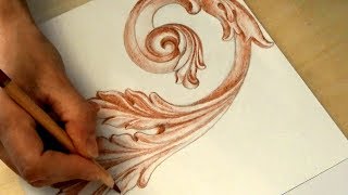 Резьба по дереву. Создание рисунка барокко (с комментариями)