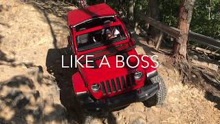 My wife drives our new JL down Dickey Bell