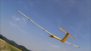 RC větroň MISTRAL (Reichard) v Lužických horách 2 - camera on board