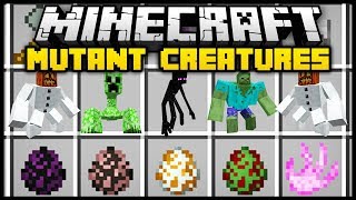 Minecraft MUTANT CREATURES MOD! (Mod Showcase)