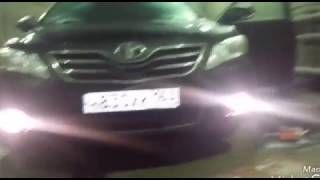 TOYOTA Camry 40 Замены лампы птф противотуманные фары.