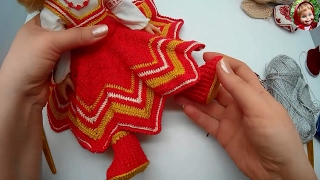 Одежда для кукол крючком: вяжем сапожки по МК "Рождественские Колядки" от Оксаны Лифенко