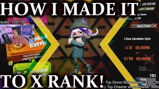 Splatoon 2 - How I got X Rank! Twitch Stream Highlight!
