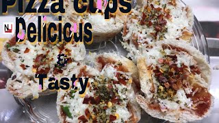Bread Pizza Katori Recipe | Bread Pizza Cups Recipe | Katori Pizza by NJ TIPS