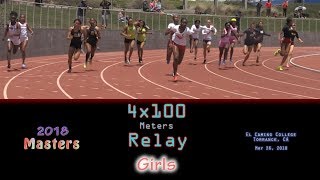 2018 TF - CIF-ss Masters - 4x100 Relay (Girls)