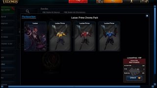 New Lucian: Prime Chroma Skins - 590RP - In Game Preview - PBE Server - League Of Legends