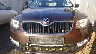 Как снять передний бампер.Skoda Octavia III.