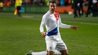 First goal Van Persie (2-0) against Romania 26-03-2013