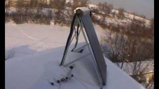 Засыпает ли вакуумный солнечный коллектор снегом?