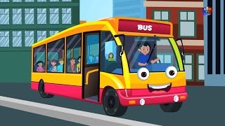 Колеса на автобусе | Мультфильм для детей | Компиляция | Популярная детского стишка | Yellow Bus