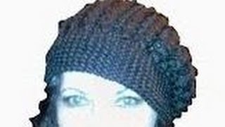 Шапка(берет), вязание спицами/ knitting hat